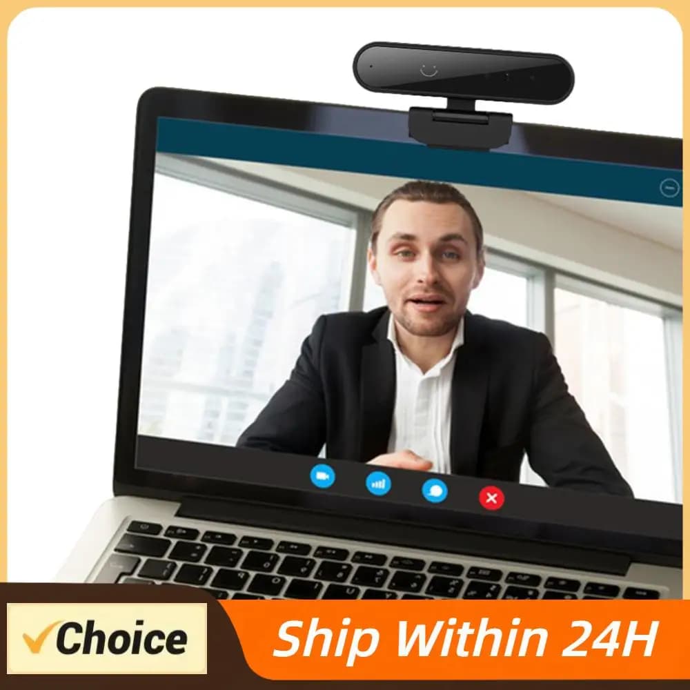 Webcam per Identificazione e Accesso, 1MP 720P/2MP 1080P, Compatibile con Windows Hello, USB, per Computer e Laptop