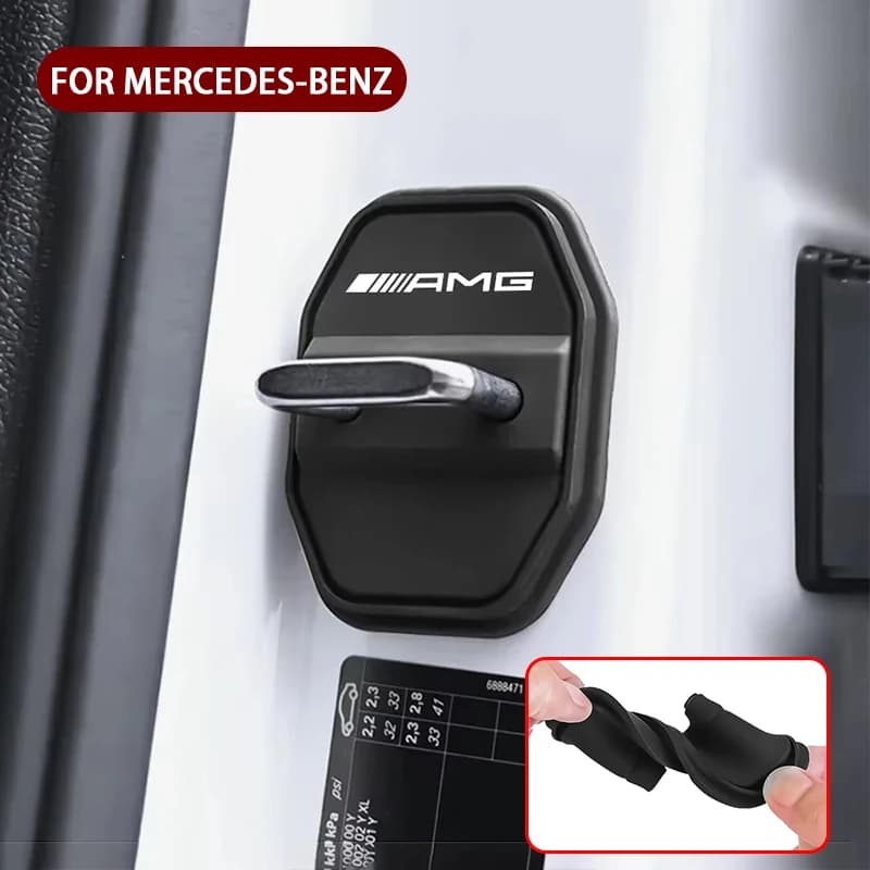 2/4 Pezzi Protezione in Silicone per Serratura Porta Auto per Mercedes Benz AMG W204 W213 W205 W211 W176 W164 Cla Accessori Smart