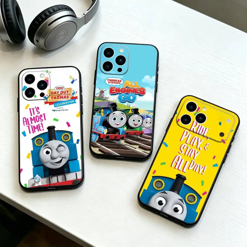 T-Thomas and F-Friends Phone Case Silicone Soft For IPhone 17 16 15 14 13 12 11 X XR Plus Pro Max Plus Gift