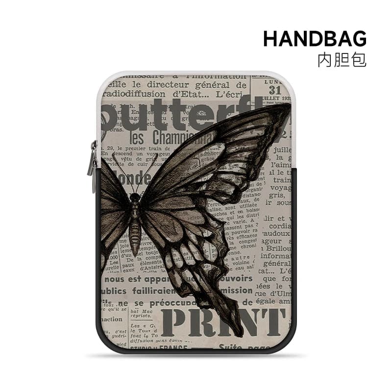 Borsa interna per computer Art Butterfly Borsa portaoggetti per laptop adatta per Apple Mac da 14 pollici