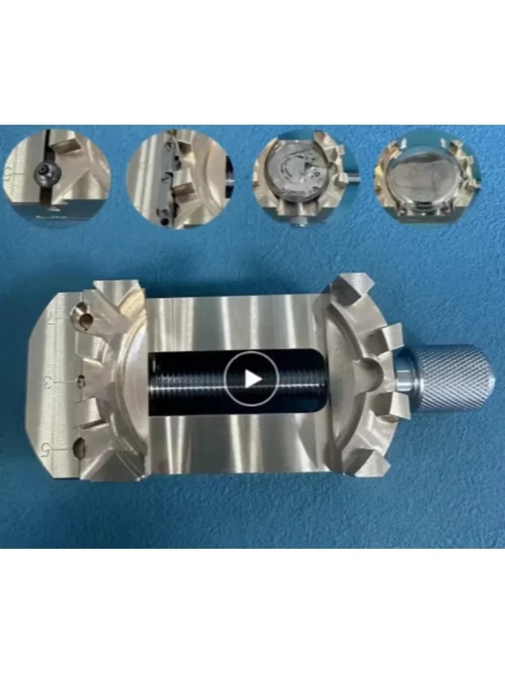Morsetti per Morsa da Banco in Ottone Puro per Riparazione Orologi - Versatili per Movimenti, Fondelli, Corone e Cinturini - Fissaggio Versatile per Trapano da Banco