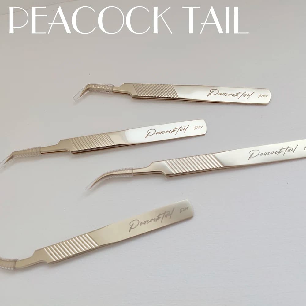 Golden tweezers for the extension of the lashes set of tweezers for eyelashes perfect closing stubs