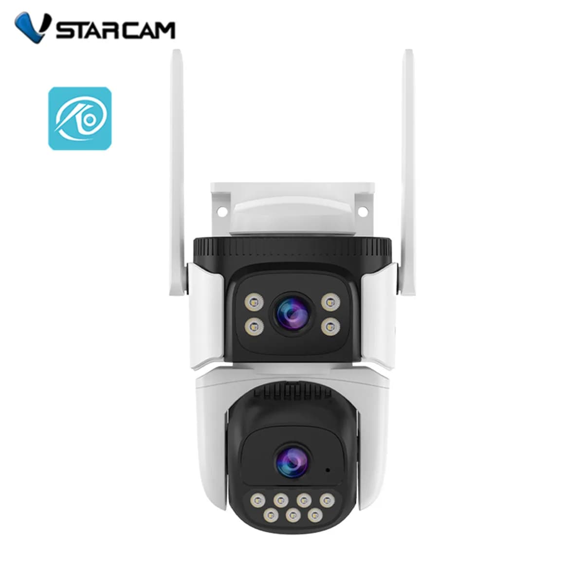 Srihome DH005 2K UHD 4MP 1440P Telecamera IP WIFI a energia solare Senza fili a colori AI Rilevamento umanoide Sicurezza domestica Baby Monitor