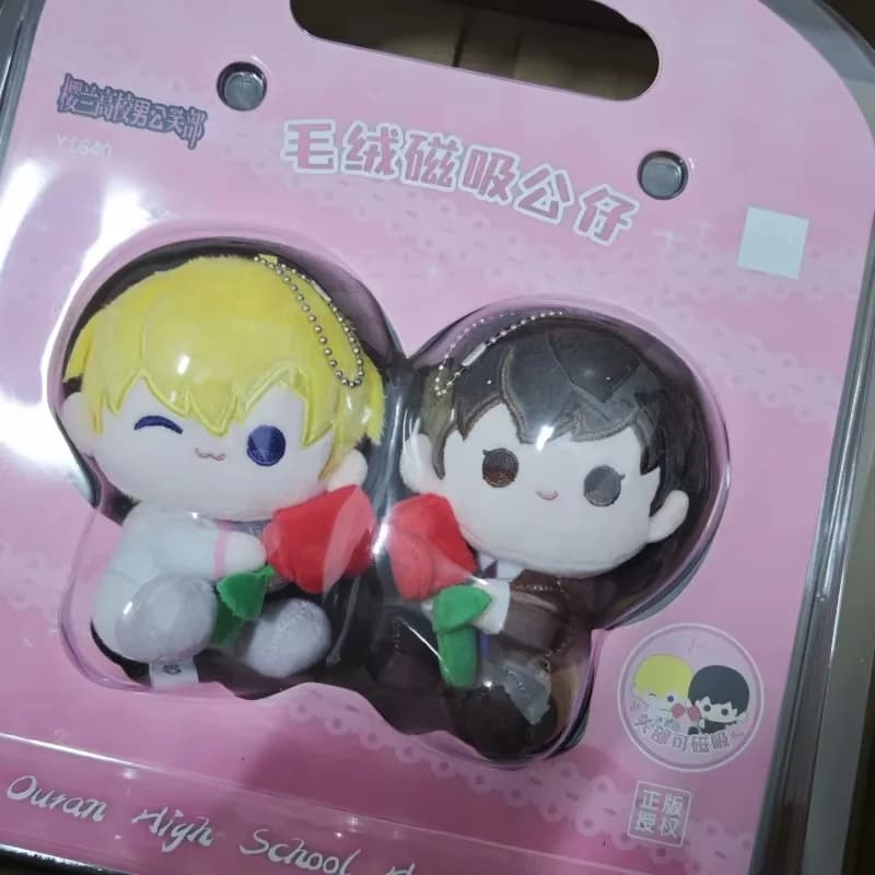 Genuine In Stock Ouran High School Host Club Plush Magnetic Charm Bag Pendant High Quality Ornaments Girl Birthday Gift