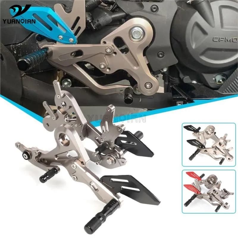 450SR 450SS 2022 2023 accessori moto posteriore regolabile pedane per CFMOTO 450 SR 2022-2023 pedane poggiapiedi 2024