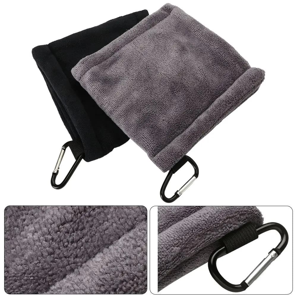 Testa di mazza da golf a doppia faccia Accessori da golf Asciugamano in cotone Strumento di pulizia per pulizia portatile Kit di pulizia da golf