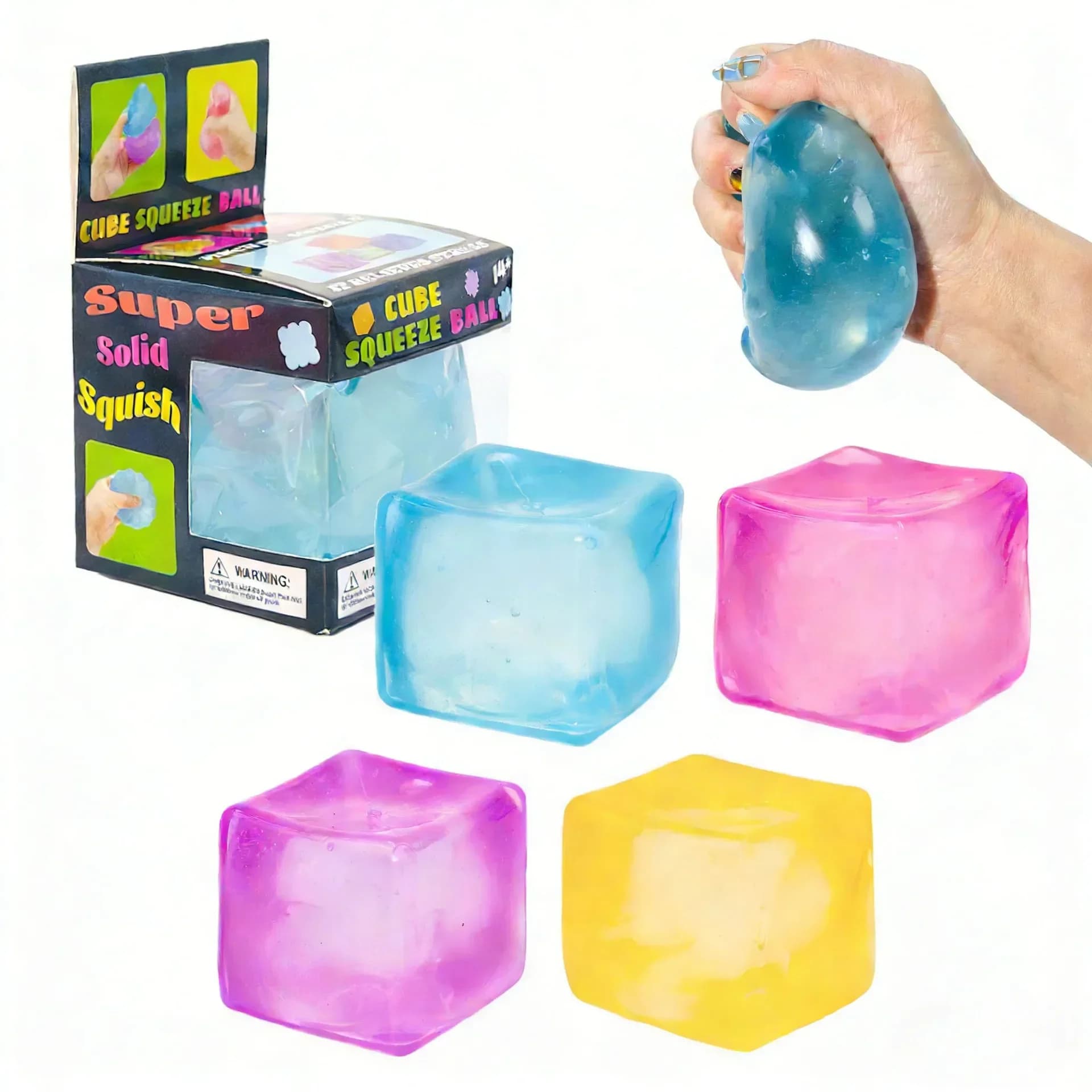 Schylling Nice Cube Giocattoli Sensoriali Antistress, Blocchi per Alleviare lo Stress, Puzzle da Risolvere, per Bambini, Souvenir