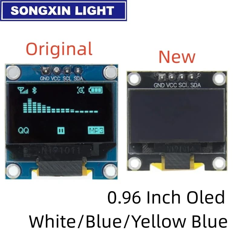 0.96 inch IIC serial 4pin white/blue/blue/yellow module Display OLED 128 x64 12864 LCD screen card for arduino oled
