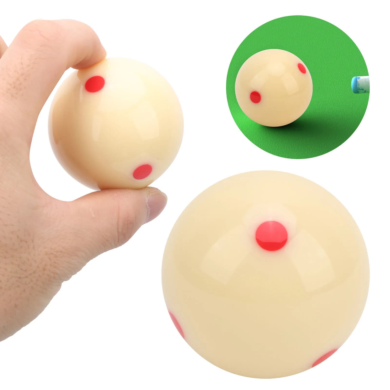 1pc Standard 52.5mm Resina Biliardo Snooker Redpoint Pratica Formazione Pool Cue Ball nuovo