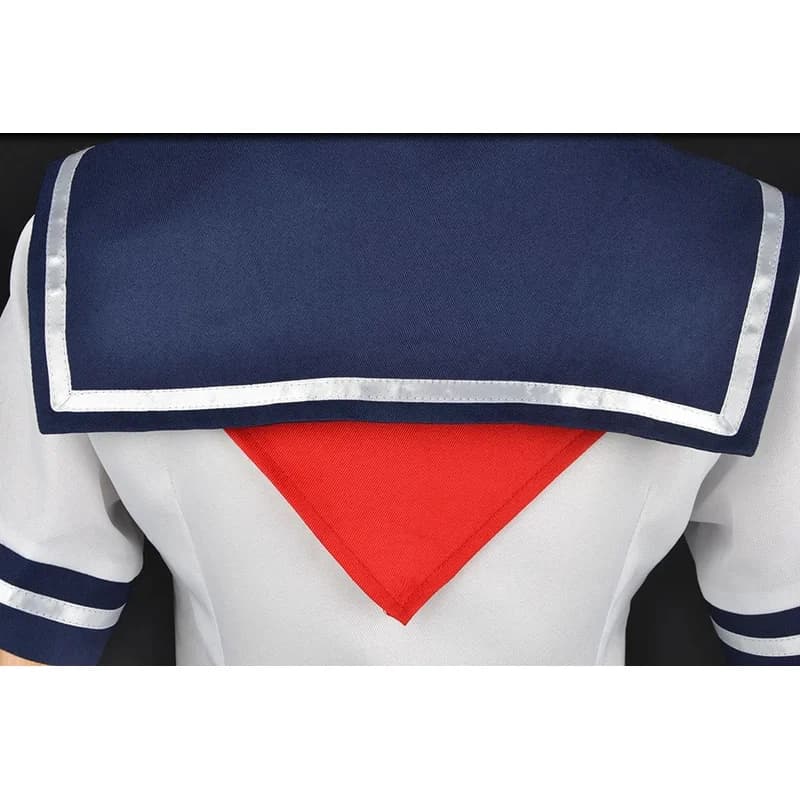 w;3'c\6,b'Girls Women Navy Blue Sailor Skirt Game Yandere Simulator Ayano Aishi Cosplay School JK Uniform Hallow7;m/8\f;