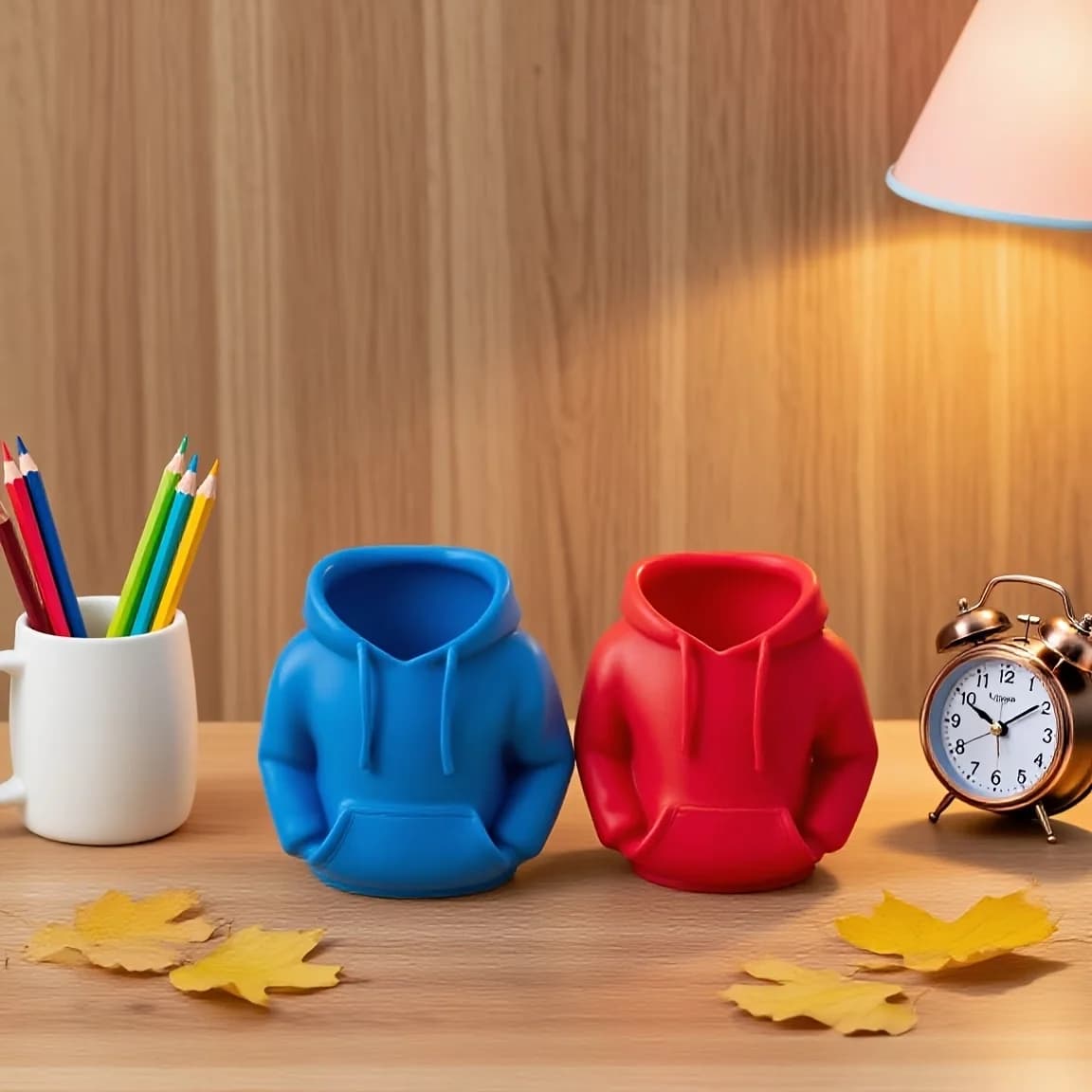 Hoodie shaped pen holder, creative pen holder, storage rack, desktop decoration ornament