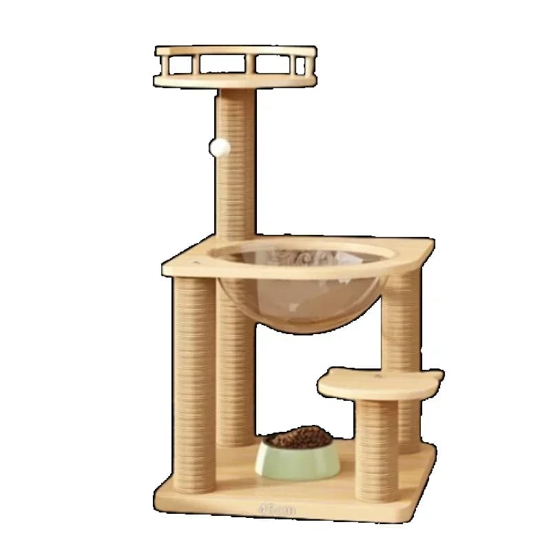Tiragraffi per torre giocattolo Habitat per letto sull'albero Tiragraffi per roba Divano da arrampicata interattivo Accessori per villa Chat Prodotti per animali domestici