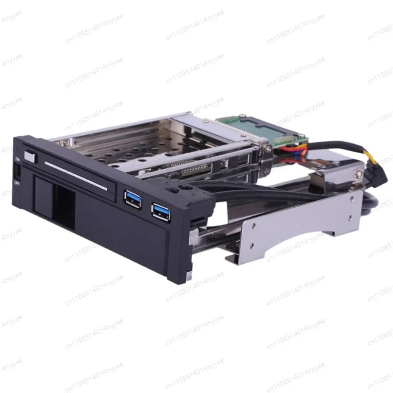 Docking Station Interna Mobile per Hard Disk e SSD SATA III con Doppio Alloggiamento 3.5" + 2.5" Pollici