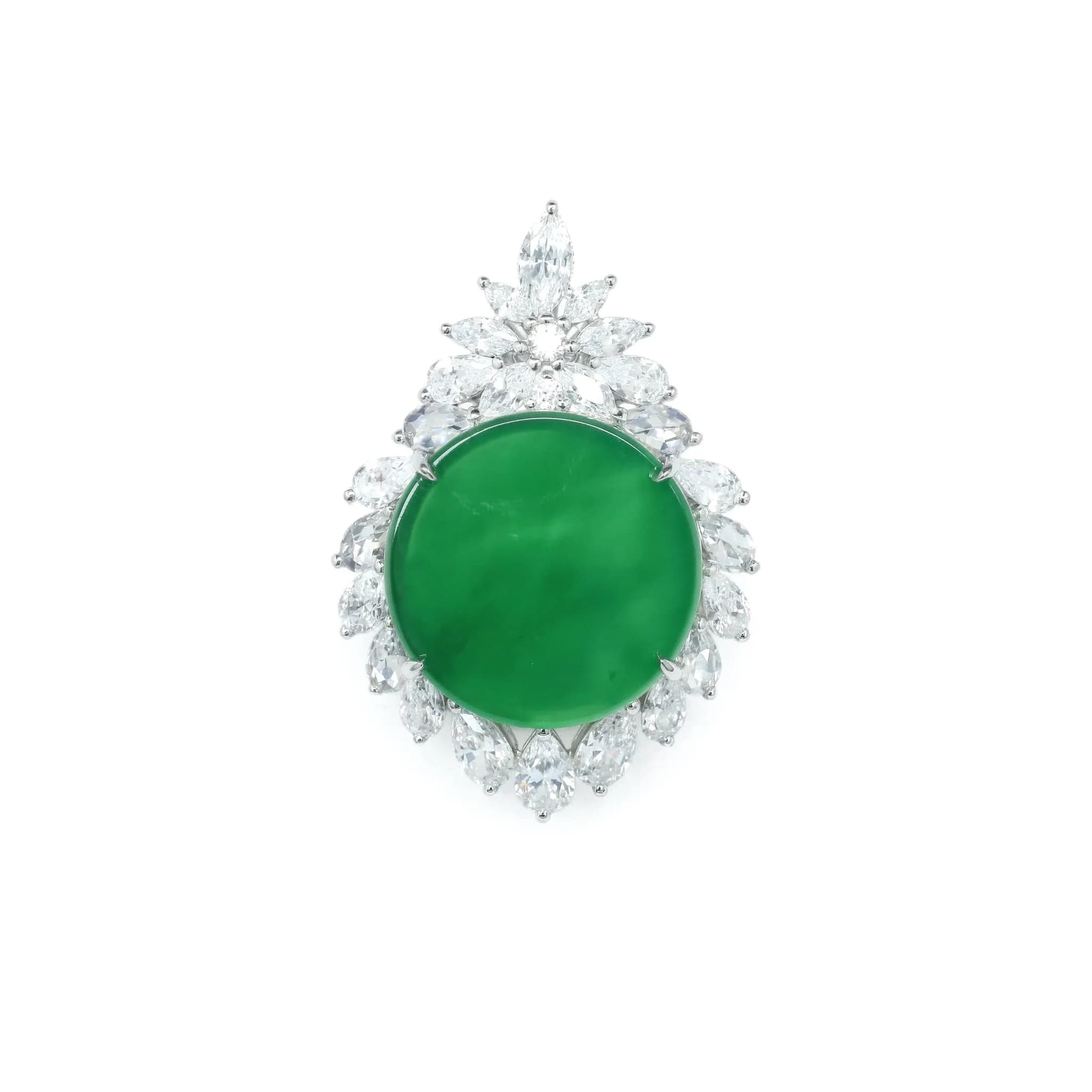 Ciondolo Vintage in Calcedonio Naturale Rotondo, Gioiello Raffinato in Argento Sterling 925 per Donna, Regalo per San Valentino, Festa della Mamma, Banchetti