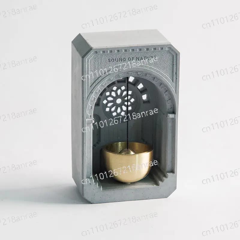 Doorbell, dopamine healing system, wind chime, magnetic suction copper bell, reminder, refrigerator sticker, architectural model