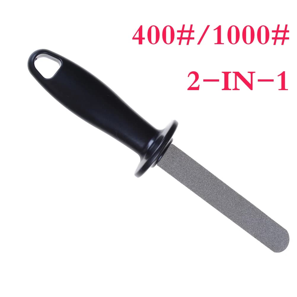 Metal knife sharpening tool with anti-slip handle 400 # 1000 # Kitchen tools to sharpen double-sided knives