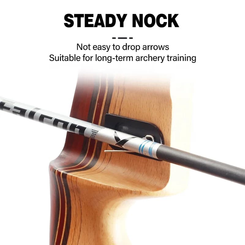 Supporto per Freccia per Arco Ricurvo, Accessori per Tiro con l'Arco, Arco Smontabile, Barebow, Longbow, in Lega di Alluminio, per Tiro al Bersaglio e Caccia, Magnetico
