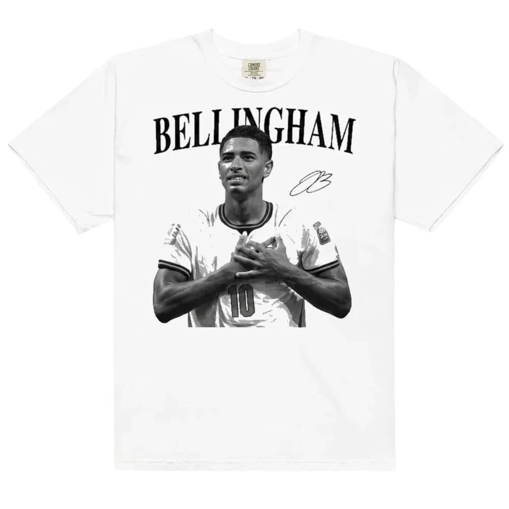 Jude Bellingham Graphic 2026 New Tshirt 100%Cotton Unisex Men‘s Women's England Football Fan T-Shirt Y2k Popular Tee Streetwear