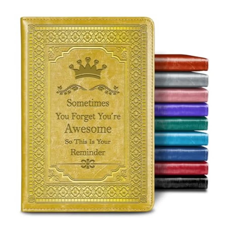 Inspirational Journals for Writing Sometimes You Forget You're Awesome FAUX Leather Journal Blank Notebook for Women Men Apprec