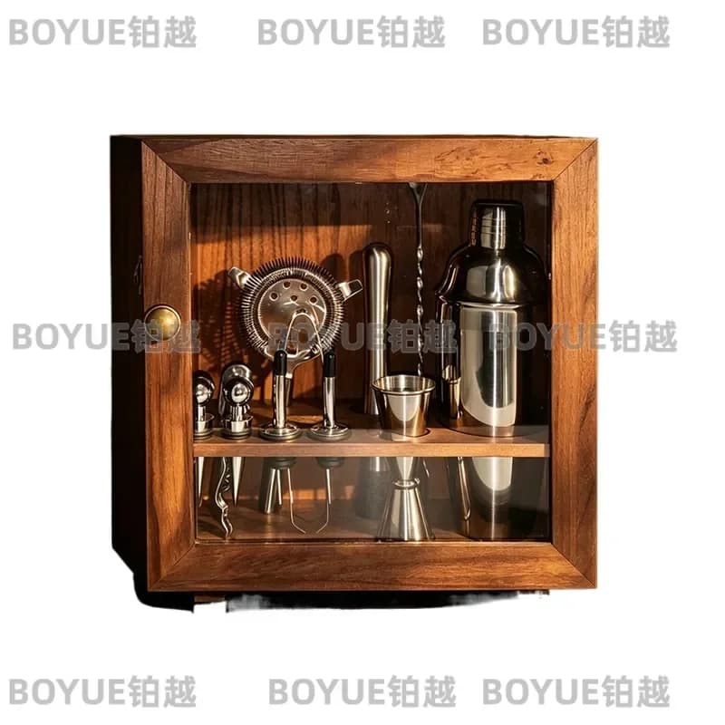 12 Piece Stainless Steel Bar Tool Set Cocktail Shaker Kit Bartender Accessories Home Party Mixing Equipment Gift