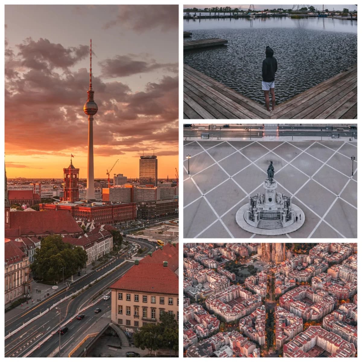 Puzzle da 1000 Pezzi, Torre TV di Berlino al Tramonto, Giochi Educativi, Puzzle Colorati, Regali, Decorazioni per la Casa