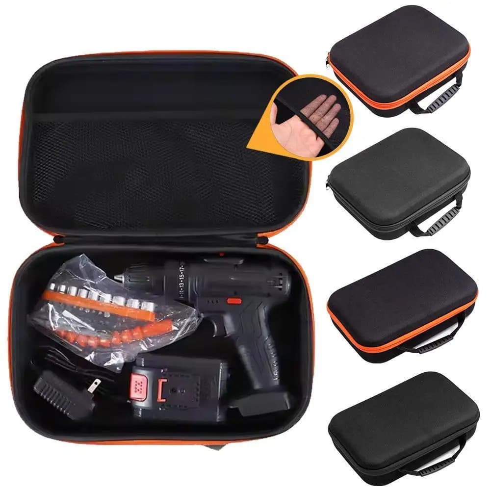 Portable Tools Box Multi-Purpose Storage Electric Drill Tool Kit Wrench Screwdriver Garden Bag Fishing Tools Organizer Box
