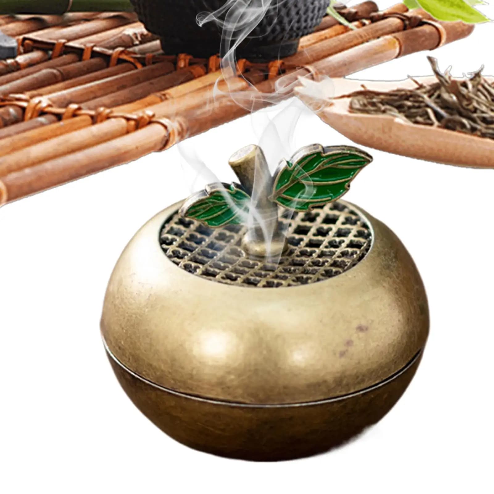 Portaincenso per coni Porta bastoncini di incenso Nuovo design cinese Scatola per aromaterapia Diffusione di fragranze Purificazione dell'aria