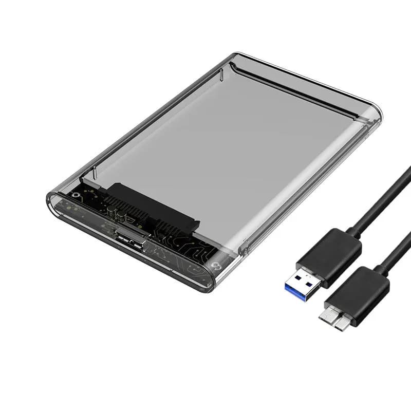 UTHAI G06 USB3.0 HDD Enclosure porta seriale da 2.5 pollici SATA SSD custodia per disco rigido supporto custodia per HDD esterno Mobile trasparente da 6TB