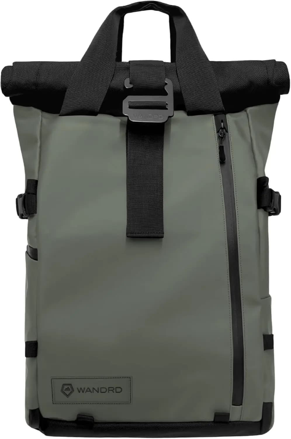 Zaino per Fotocamera Resistente alle Intemperie 21L, Accesso Laterale Rapido, Tasca per Laptop, Apertura a Conchiglia, Apertura Rolltop Espandibile (Verde Wastach)