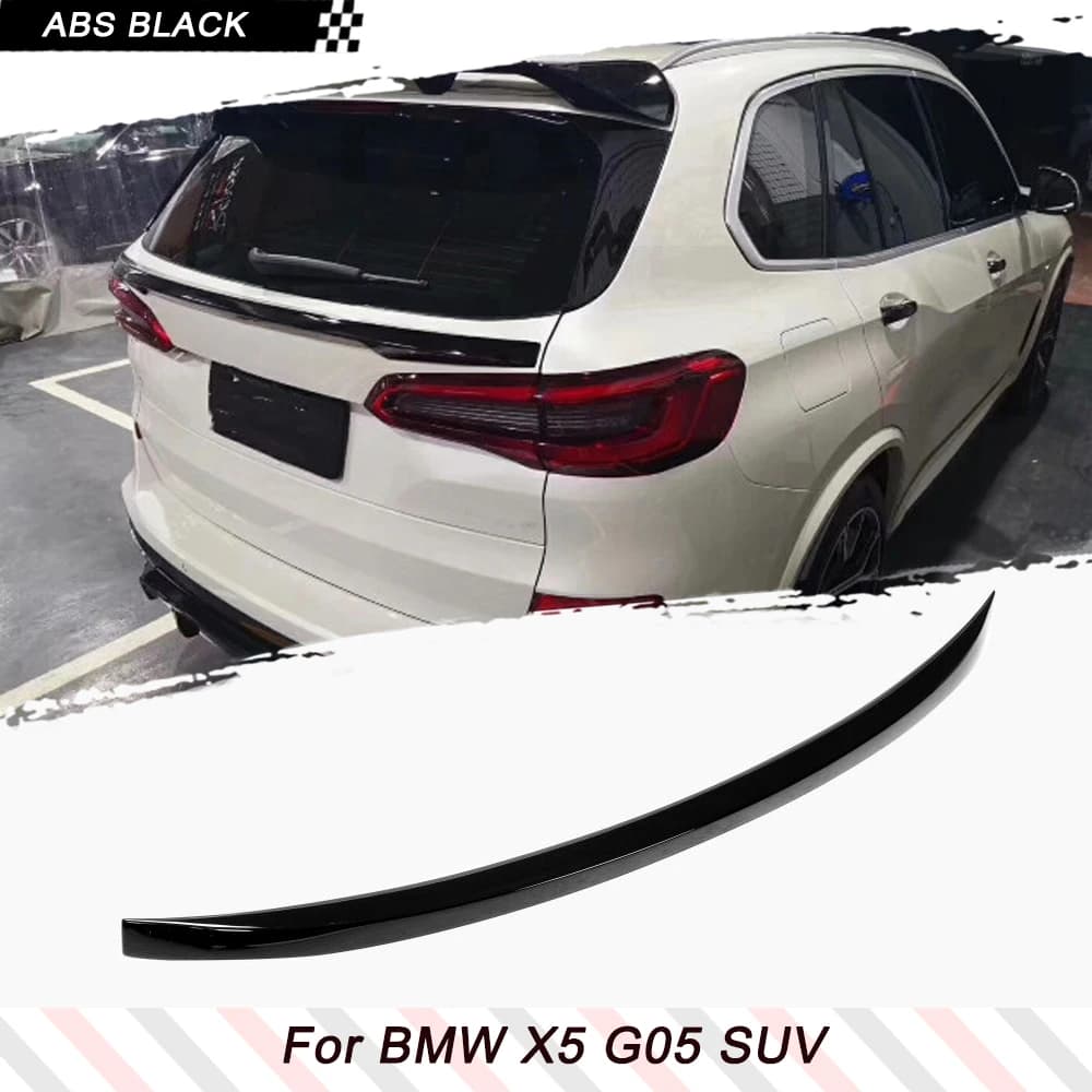 Spoiler posteriore nero lucido per BMW X5 G05 2019 2020, alettone centrale per bagagliaio auto in ABS, alettone posteriore centrale per bagagliaio