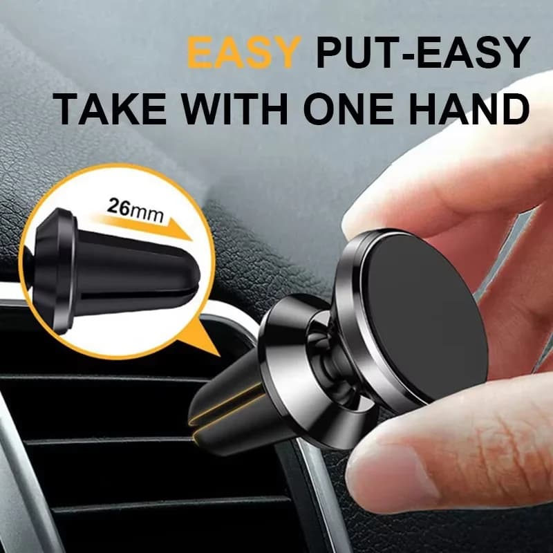 Universal Magnetic Phone Holder Car Mount With Car Air Vent Clip Cellphone Mount Phone Bracket 360 Degree Adjustable Smart Phone