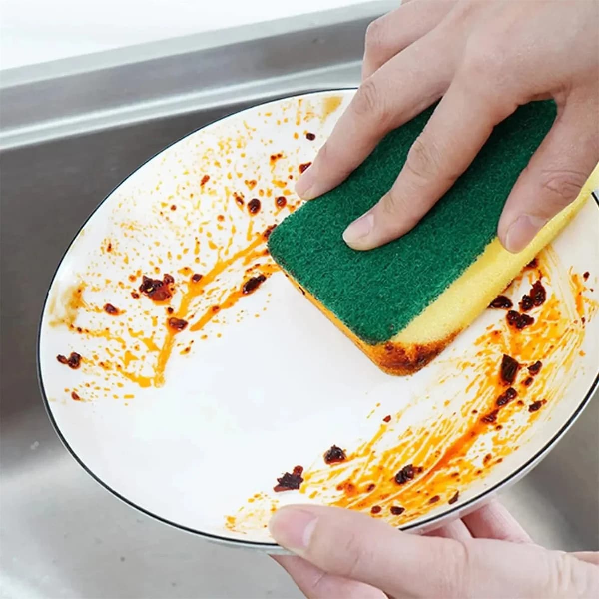 Spugna magica bifacciale altamente assorbente 2026 per la pulizia di pentole e rimozione ruggine, spazzola per la pulizia della cucina