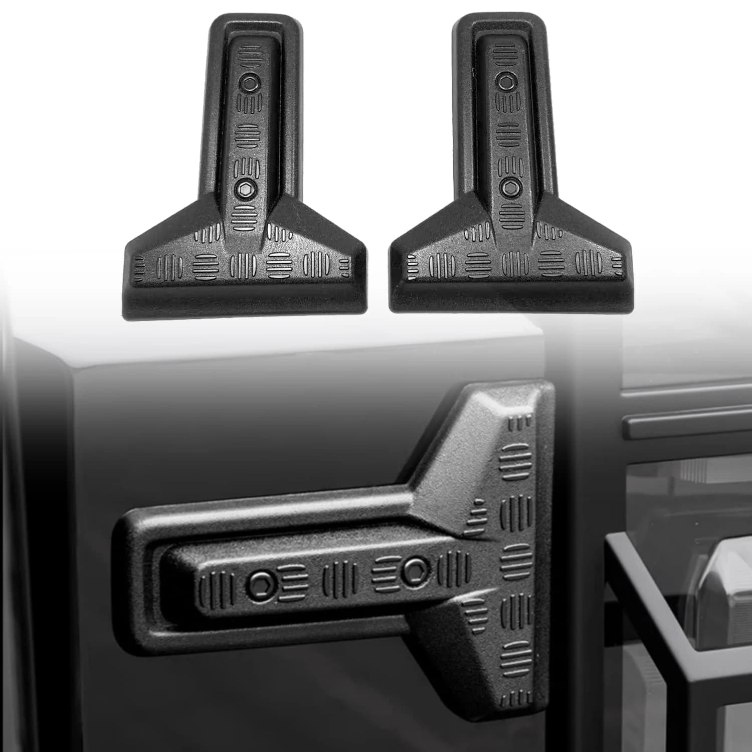 Copertura Decorativa per Cerniera Portellone Posteriore in Nero Opaco per Jetour Traveller T2 2023 2024 2025, Accessori Interni per Auto