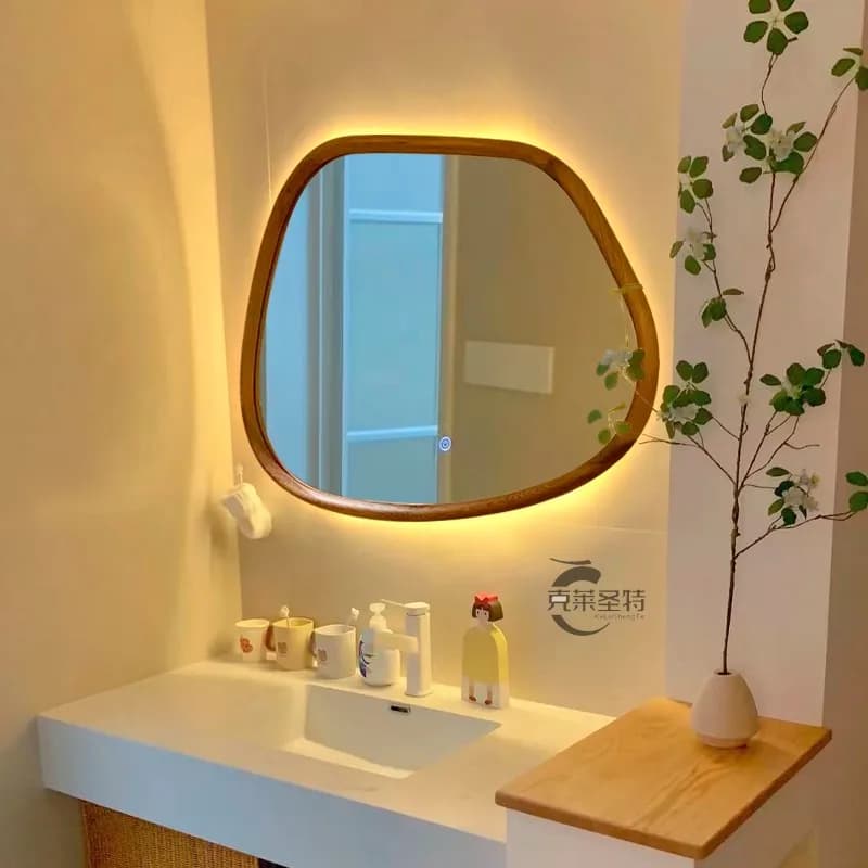 Specchio da parete a forma speciale specchio da bagno per la casa camera da letto trucco soggiorno decorativo