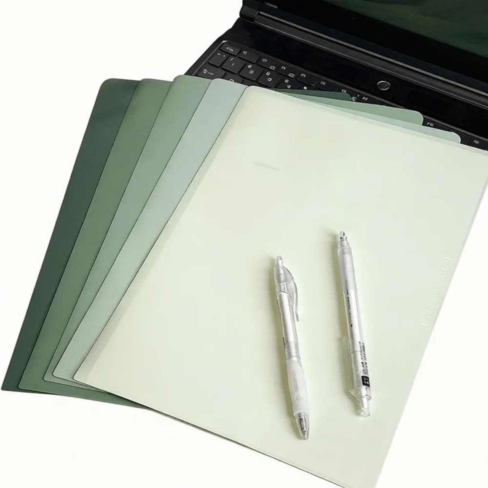 A4 Gradient Portfolio Organizer Thickened Plastic Document Folder Storage Bag For Office School Exam Paper Management