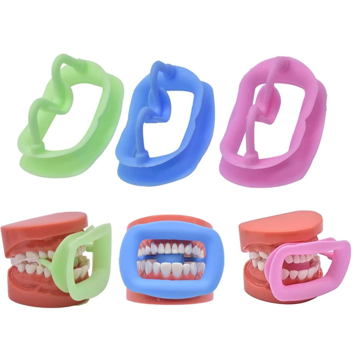 Apri-bocca in silicone 3D, divaricatore dentale per guance, espansore intraorale per labbra, sbiancamento denti, ortodontia