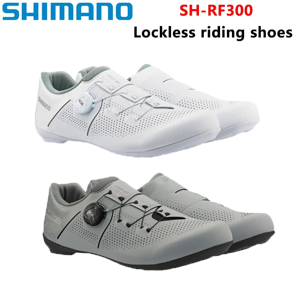 Shimano SH-RF300 Bici da strada Mountain Bike Scarpe senza serratura RF3 RF300 Suola in gomma Bici da strada senza serratura Scarpe da equitazione