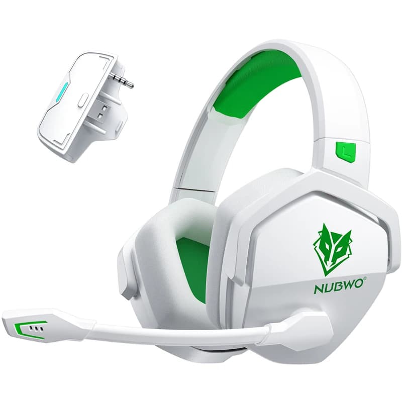NUBWO Wireless Gaming Headset for Xbox Series X/S Xbox One 3-in-1 2.4GHz Bluetooth 5.3 3.5mm Wired Gaming Headphones for PS5,PC