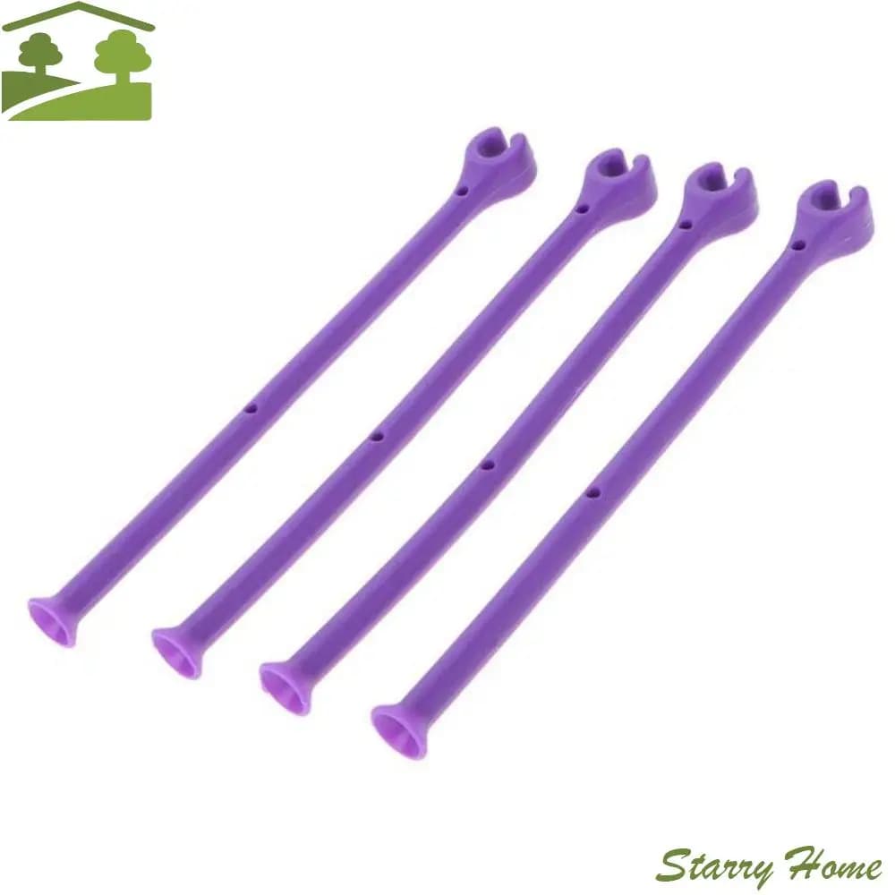 4 pz/set Viola Pieghevole Bar Utensili Da Cucina Fisso Regolabile Vino Rack Fisso Stemware Saver Bicchiere di Vino Titolare Lavastoviglie supporto
