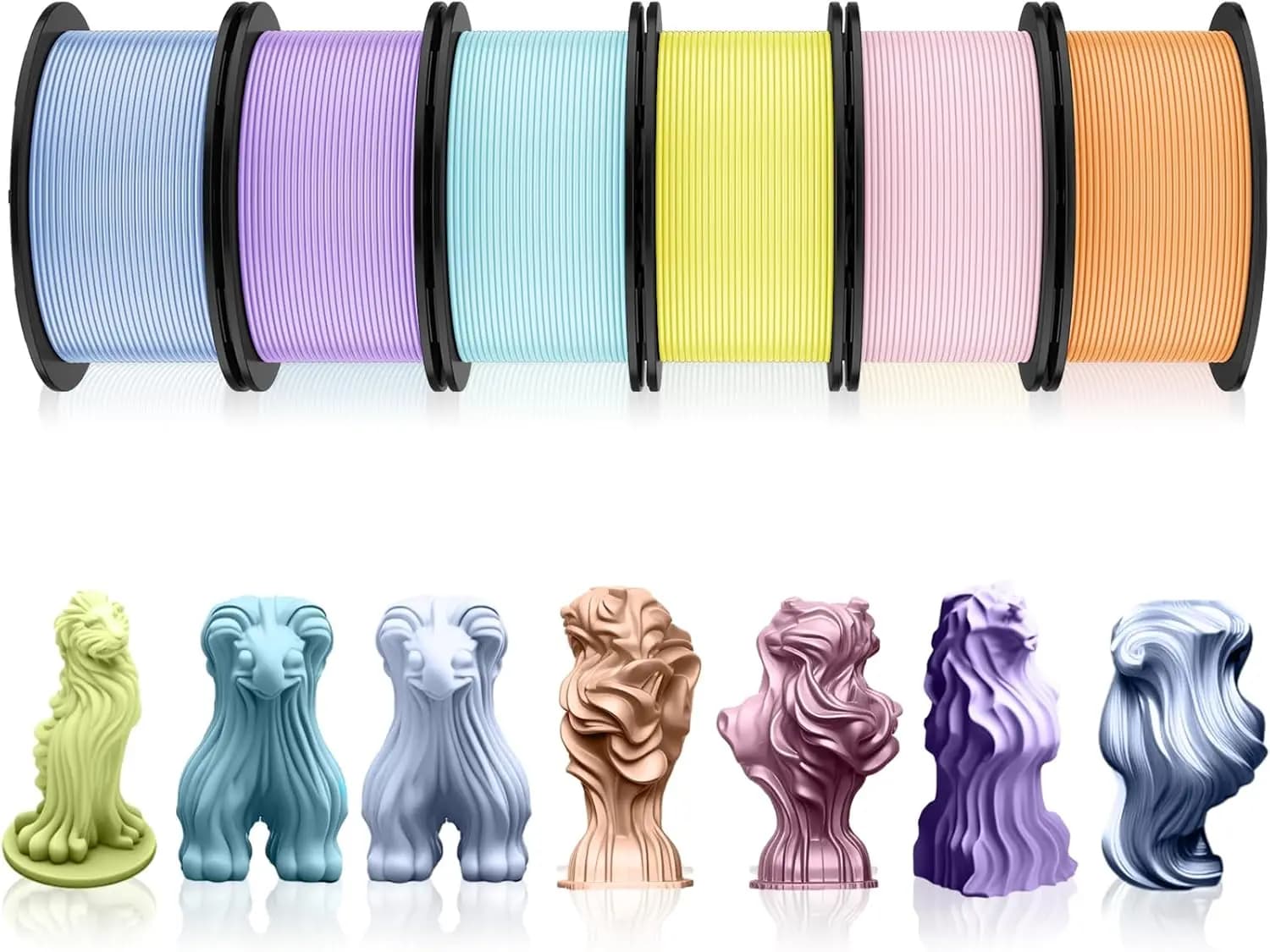 ^For 3D Printer Filament Pla Bundle 1.75mm Multicolor, ±0.02mm Dimensional Accuracy, 3D Printing Filament for DIY Projects, Holi
