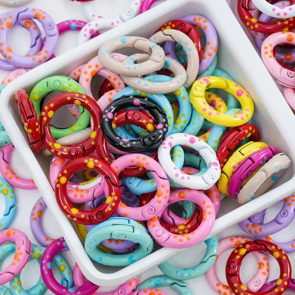 O Ring Meta Spring Buckle Handbag Belt Snap Hook Clips per Connect portachiavi pendenti risultati di gioielli