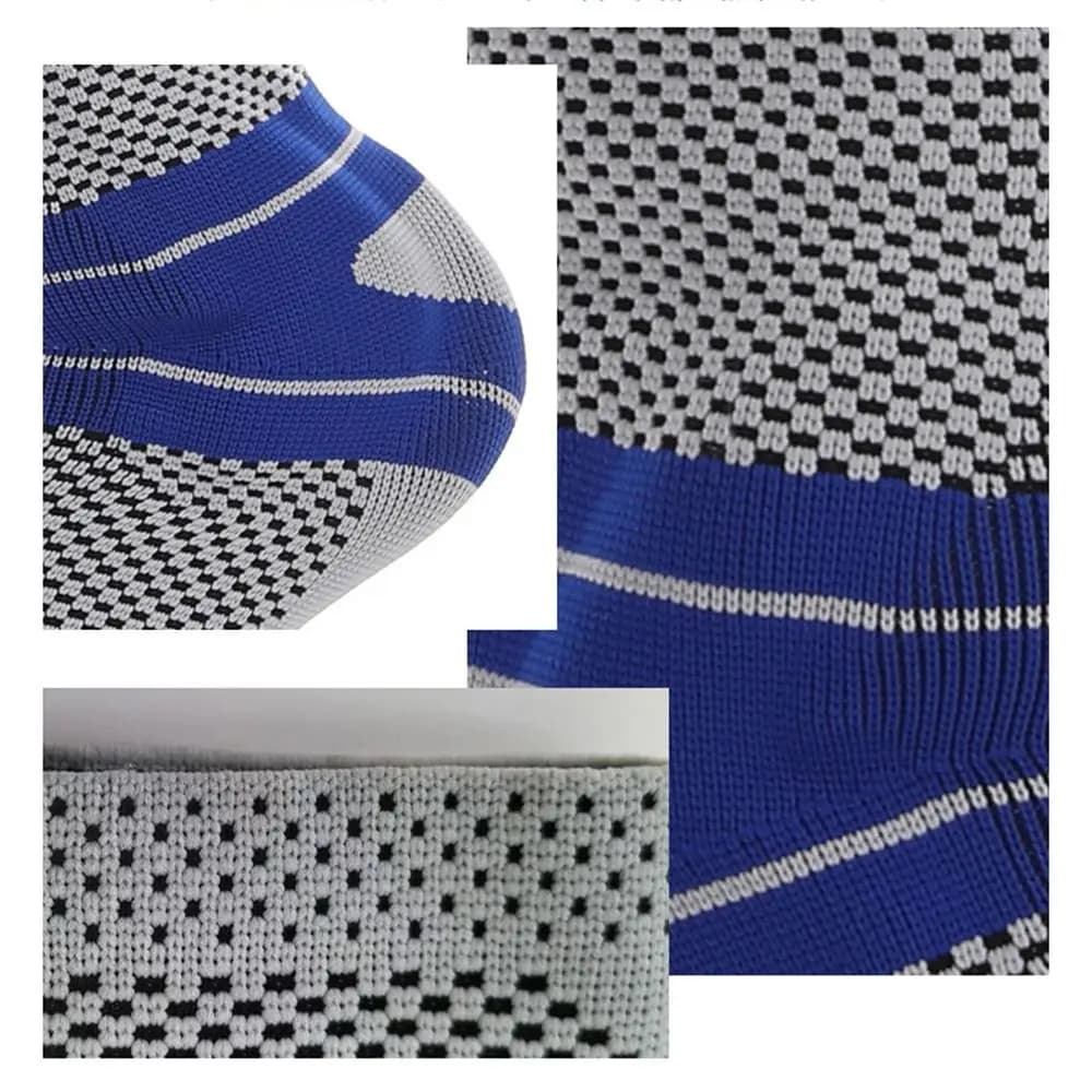 Supporto per Caviglia Sportivo in Maglia Traspirante, Fascia Elastica Antiscivolo in Nylon con Silicone per Stabilizzazione della Caviglia, Ideale per Basket