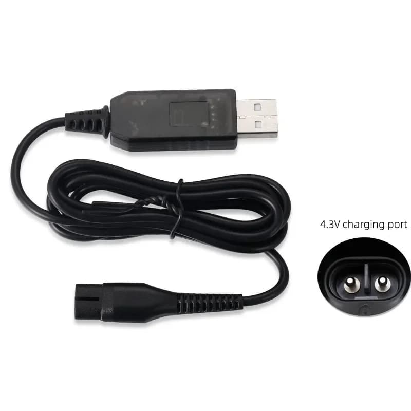 4.3 V USB Charging Cable for Philips A00390 One Blade QP2520 QG3340 Rechargeable USB Plug Charging Cable RQ310 RQ311