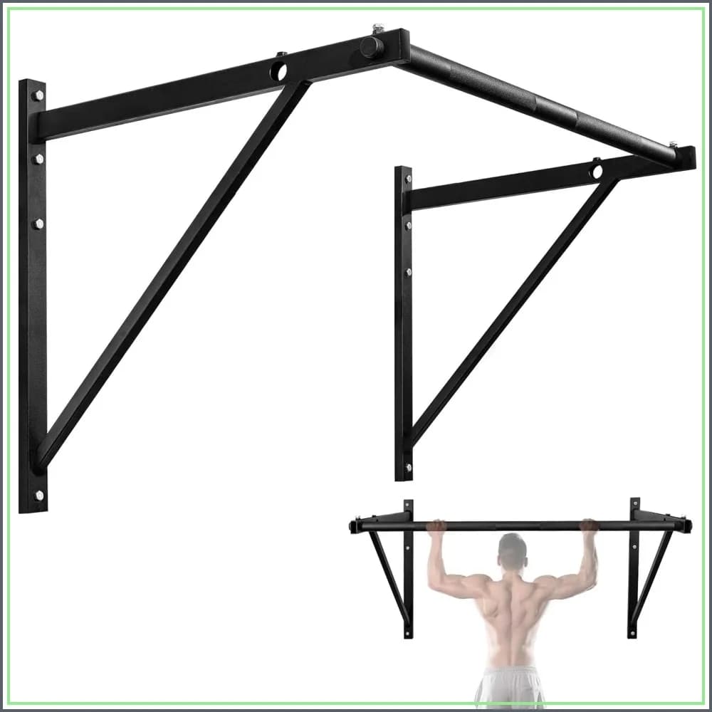 Heavy Duty Wall Mounted Pull Up Bar – Multi-Grip Pull Ups, Ceiling & Joist Mount for Home Gym