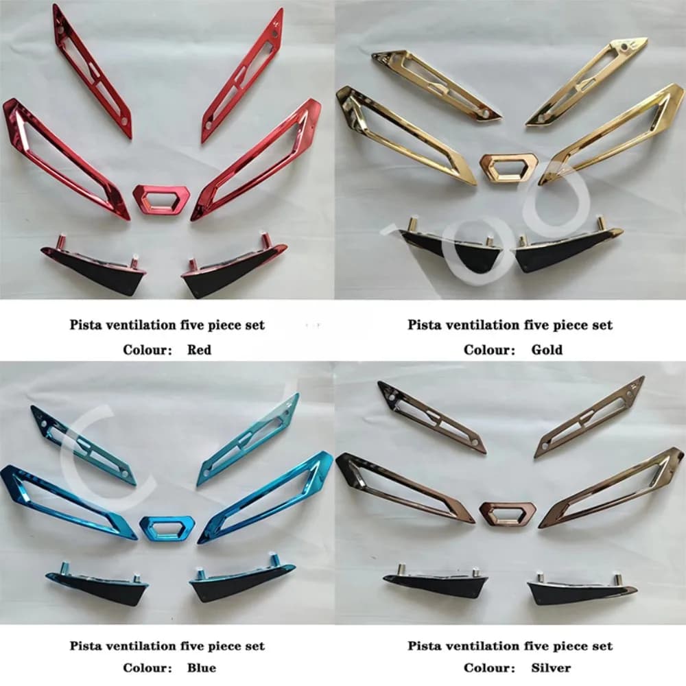 Adatto per l'ala di coda dello Spoiler di accessori per casco moto Pista con grandi aperture di ventilazione