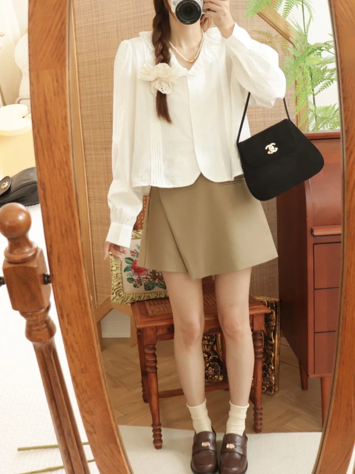 Pantaloncini a vita alta a trapezio da donna, design irregolare, stile vintage, casual, per il commuting, estate 2025