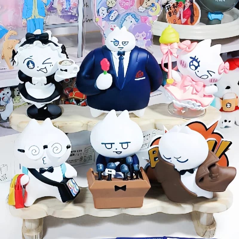 Papillon Kawaii Cat A Cat Lake Me Series Blind Box Toys Dolls Figure Collezione di giocattoli carini Ornamenti di cartoni animati Regali per un amico