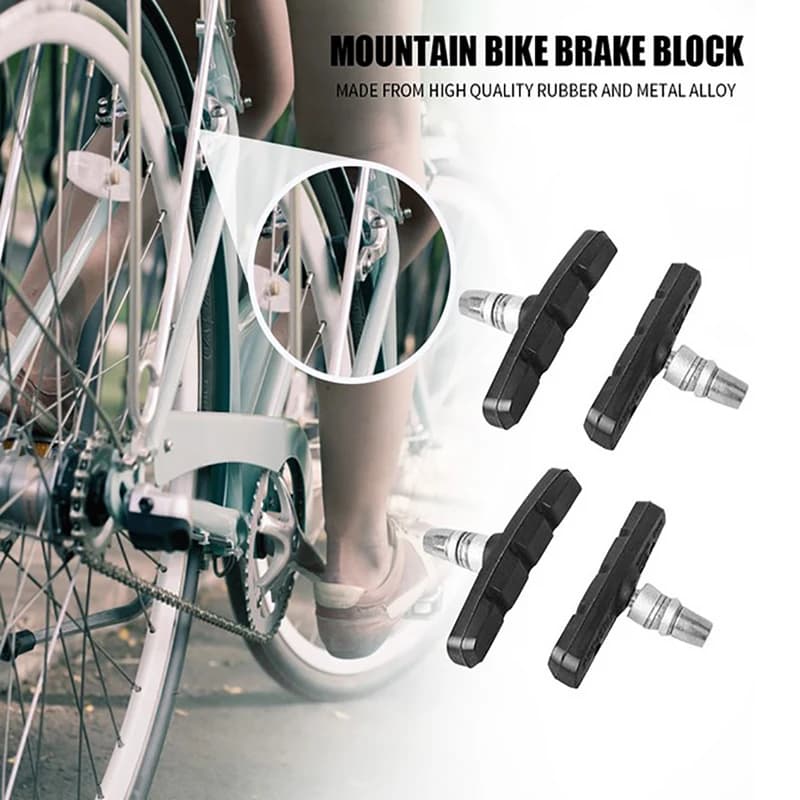 (LA)[LA]4 Pcs Bicycle Break Pads Shoes Tools For Mountain Road Bike Brake Block