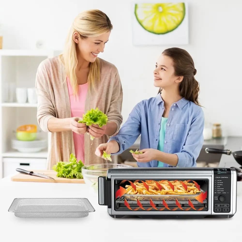 Stainless Steel Replacement Air Fryer Grill Rack Square Removable Air Fryer Grill Tray Rust-proof Oven Baking Basket Baking