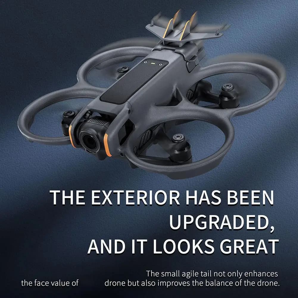Ala di coda posteriore per DJI Avata 2 Drone Flight Tail Eeduce Drag Ala posteriore a sgancio rapido Batteria Anti-sgancio Fibbia Accessori